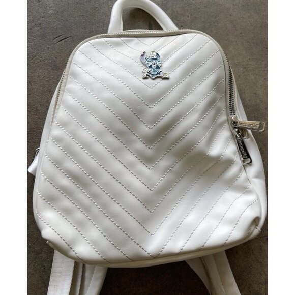 Loungefly Quilted Stitch & Ducklings Ducks White Mini Backpack Lilo & Stitch - Picture 4 of 16